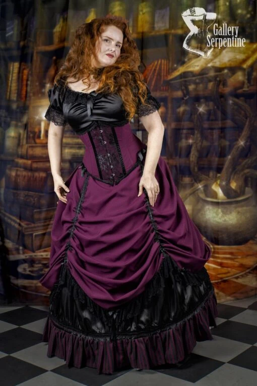 Burgundy Beauty Corset Gown, Made To Measure - Image 5