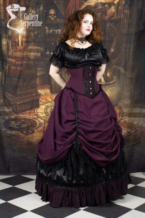 Burgundy Beauty Corset Gown, Made To Measure - Image 6