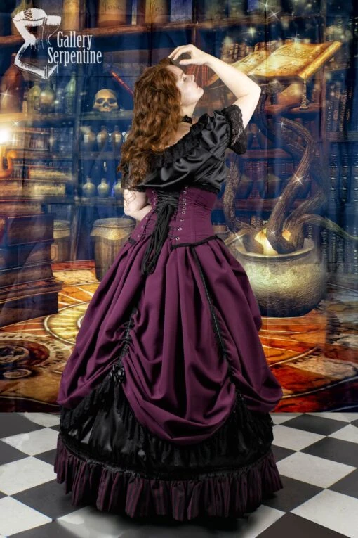 Burgundy Beauty Corset Gown, Made To Measure - Image 7