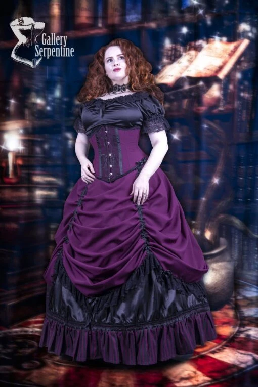 Burgundy Beauty Corset Gown, Made To Measure - Image 8