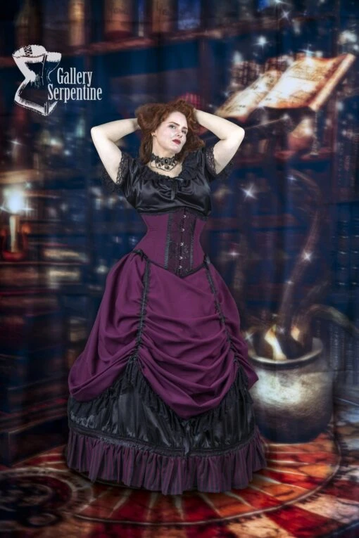 Burgundy Beauty Corset Gown, Made To Measure - Image 10