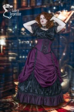 Burgundy Beauty Corset Gown, Made To Measure -Vintage Veil Clothing Store 028 IlonaAbou Zolof 005