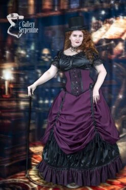 Burgundy Beauty Corset Gown, Made To Measure -Vintage Veil Clothing Store 030 IlonaAbou Zolof 007