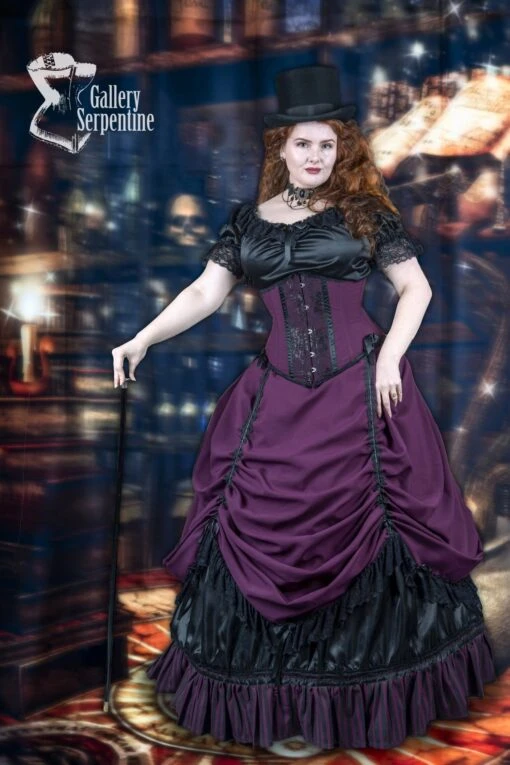 Burgundy Beauty Corset Gown, Made To Measure - Image 13