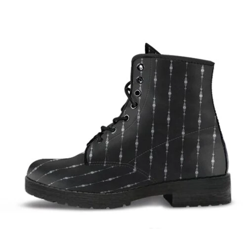 Gothic Pinstripe, Vegan Boots, FREE SHIPPING - Image 5