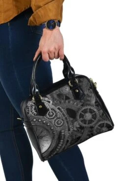 Grey Steampunk Handbag