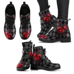 Wild Roses Printed Boots -Vintage Veil Clothing Store 120kbWildRosesprintedbootsmultiview