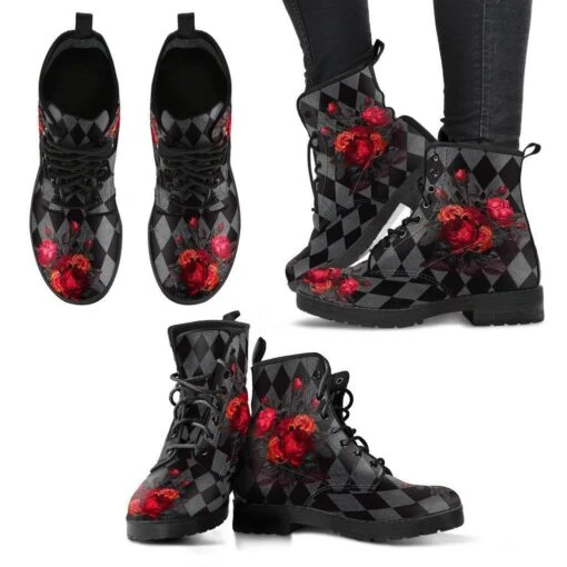 Wild Roses Printed Boots - Image 4