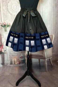 Tardis Mid Length Skirt