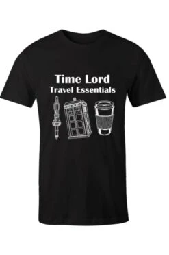 Men's Time Lord Travel Essentials T-shirt -Vintage Veil Clothing Store 17
