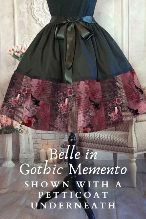 Gothic Memento Mid Length Skirt - Image 2