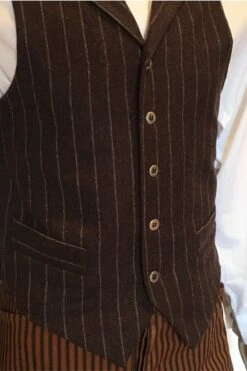 Walnut Stripe Vest, S & M -Vintage Veil Clothing Store 18 cc2f28f3 fa14 4d75 b948 1a7041df6069