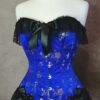 Beautiful In Blue Femme Fatale Corset, Custom Sized -Vintage Veil Clothing Store 1 b2dbb0a9 7ba6 430a a750 b7db6faf977a