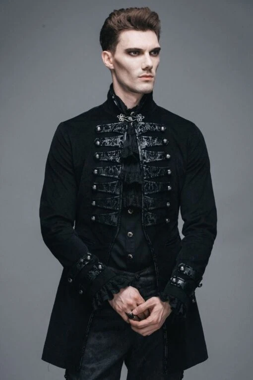Black Pirate Coat, S & M - Image 9
