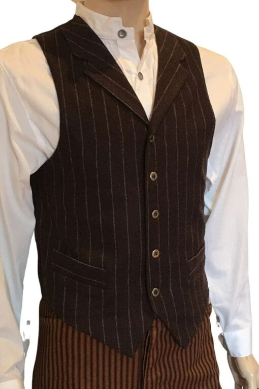 Walnut Stripe Vest, S & M - Image 5