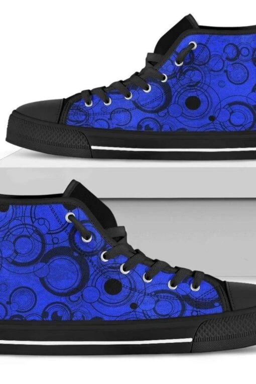 Blue Gallifrey, Men's Hi Tops, FREE Shipping - Image 2