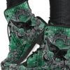 RAVEN Gothic Green, Vegan Women's Boots, FREE Shipping -Vintage Veil Clothing Store 2 5be80378 14c6 49d8 b0a4 32fab629f5fe