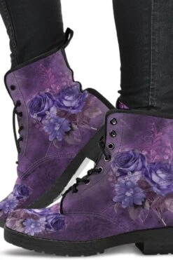 Mystery Roses Vegan Women's Boots, FREE Shipping