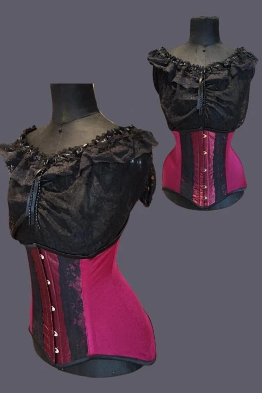 Berry & Burgundy Shape Wear Corset, One Only 24" - Image 4