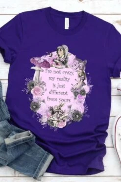 Cheshire Cat Quote T-shirt -Vintage Veil Clothing Store 2 efc96d6e 6c18 4f06 901d 2d22d54519d2