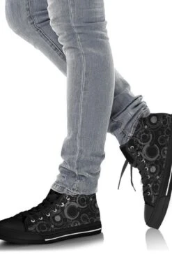 Black Gallifrey, Women's Hi Tops, FREE Shipping