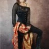 Golden Red Victorian Bustle Skirt -Vintage Veil Clothing Store 3 1bd54743 65f2 470c 939c 07abc0d20aca