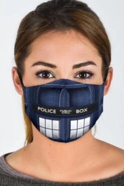 Tardis Dr Who - Eco Washable Face Mask