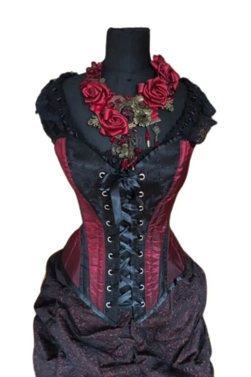 Ruby Turn Of The Century Corset, Front Laced, Custom Sized - Image 2