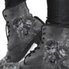Grey Roses, Vegan Women's Boots, FREE Shipping -Vintage Veil Clothing Store 3 57924847 48f8 45ec aa87 9189f39fb754