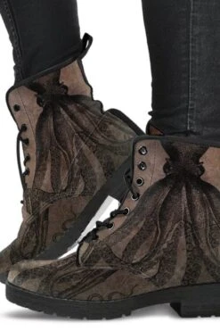 Straight Up Kraken Desert Men's Vegan Boots, FREE Shipping