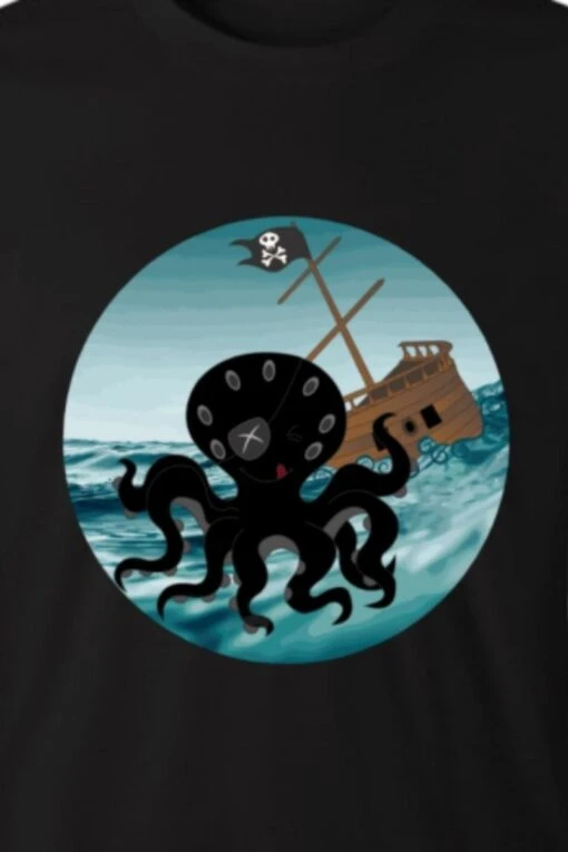 Happy Kraken - Men's AS Colour, Staple Crew Tee - Image 5