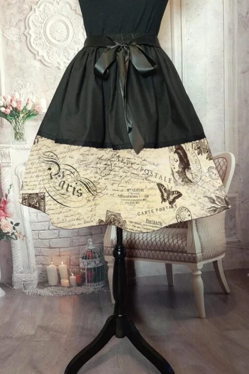 Belle's French Vintage Postal Skirt, Pre-order - Image 2
