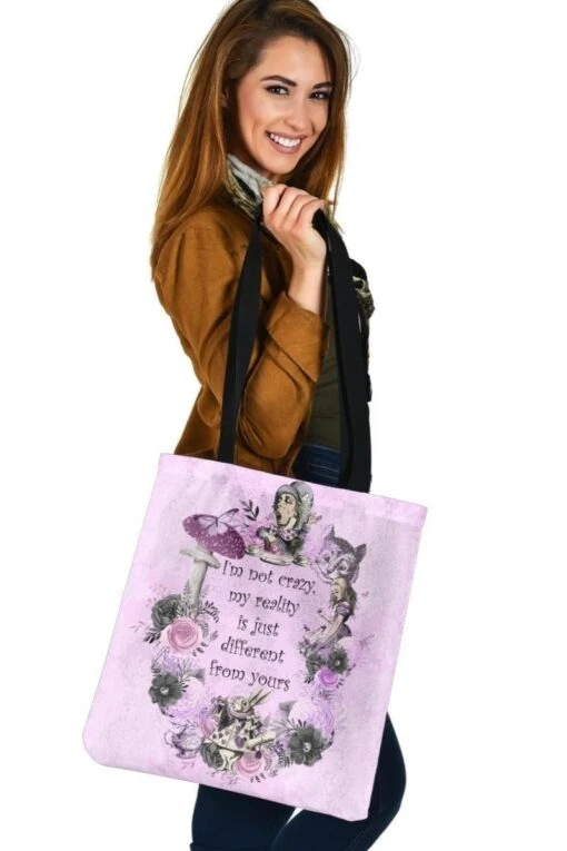 Alice In Wonderland Quote - Tote Bag - Image 3
