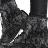 Dance Of Death Grey, Women's Vegan Boots, FREE Shipping -Vintage Veil Clothing Store 3 e950997e ccf3 4339 a129 f01c88b70c84