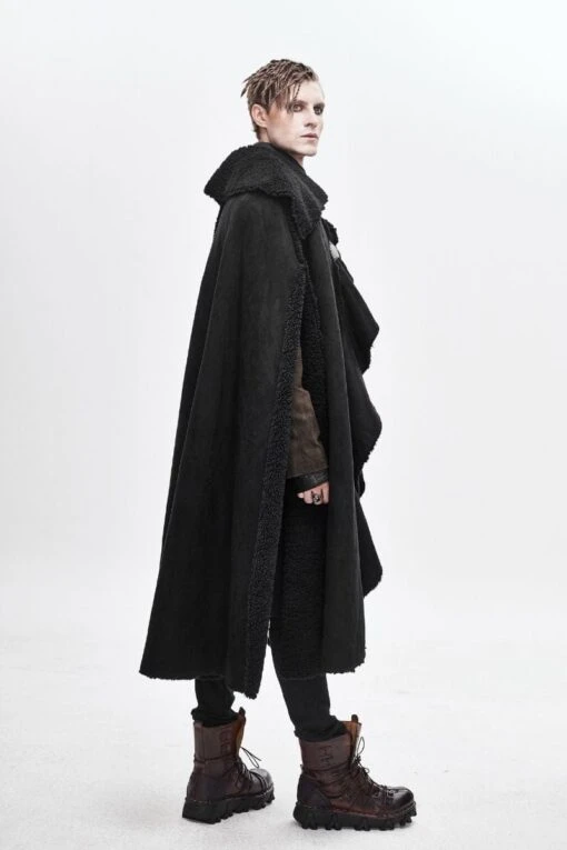 Medieval Goth Punk Witcher Cloak - Image 5