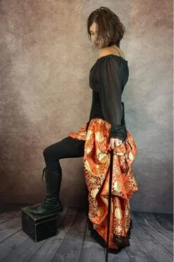Golden Red Victorian Bustle Skirt -Vintage Veil Clothing Store 4 97eeadac 0176 4b1d 8060 ff694c49fd9a
