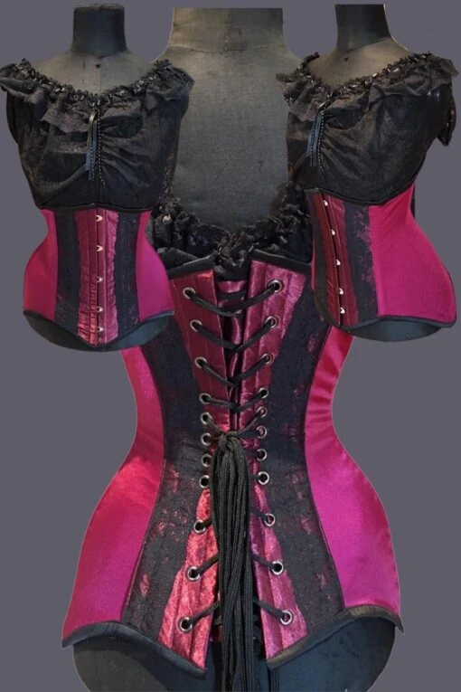 Berry & Burgundy Shape Wear Corset, One Only 24" - Image 2
