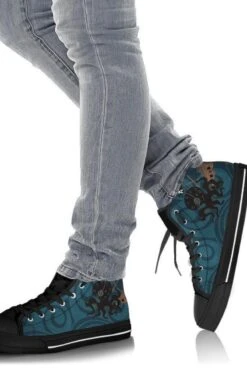 Pirate Kraken Ocean, Women's Hi Tops, FREE Shipping