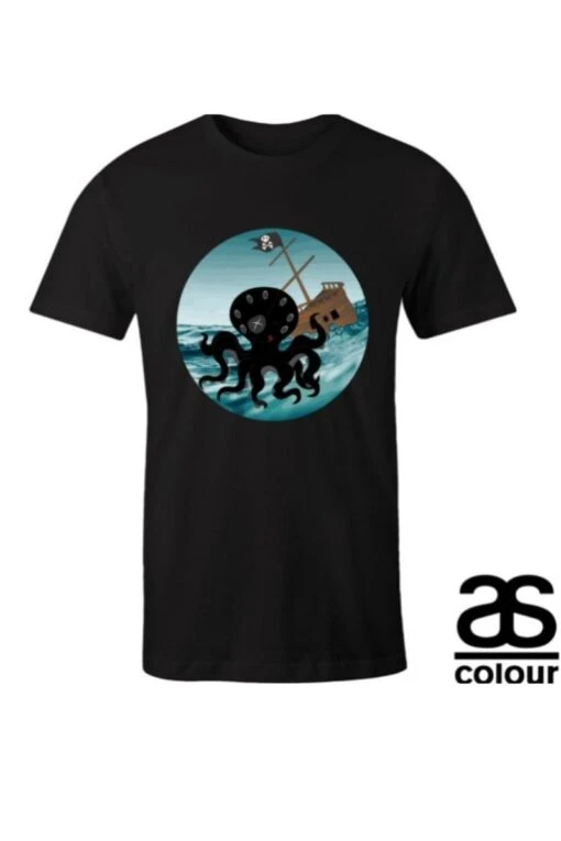 Happy Kraken - Men's AS Colour, Staple Crew Tee - Image 6