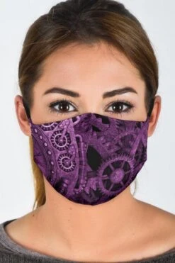 Purple Steampunk - Eco Washable Face Mask