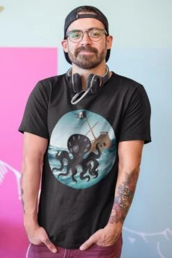 Happy Kraken - Men's AS Colour, Staple Crew Tee