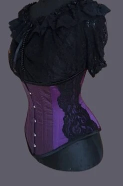 Purple Silk Shape Wear Corset, 20", One Only