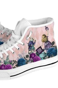 Sweet Alice In Wonderland Hi Tops, FREE Shipping -Vintage Veil Clothing Store 6 a82a522d 1bed 43fe b12c c40aa2974b0a