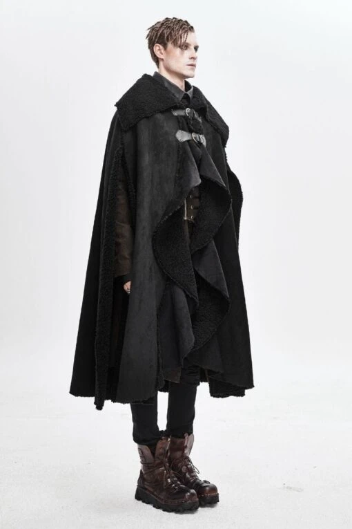 Medieval Goth Punk Witcher Cloak - Image 6