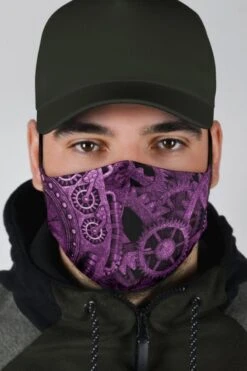 Purple Steampunk - Men's Washable Face Mask