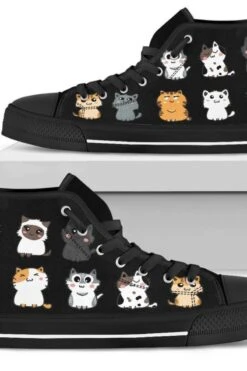 Cute Cats, Women's High Top Sneakers, FREE Shipping