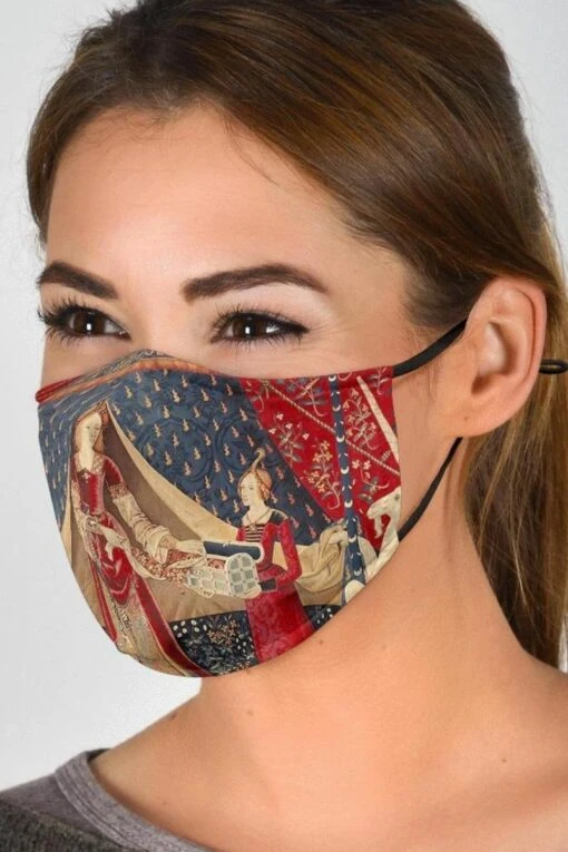 The Lady & The Unicorn - Eco Washable Face Mask - Image 2