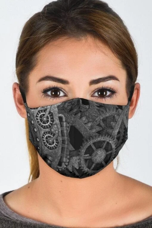 Grey Steampunk - Eco Washable Face Mask