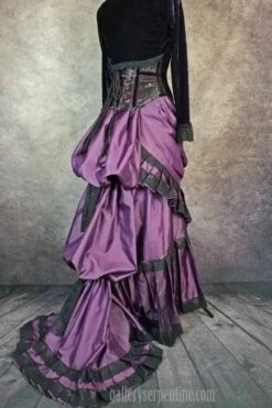Amethyst Victorian Skirt -Vintage Veil Clothing Store 800gothicvictoriansteampunkpurpleweddingskirt