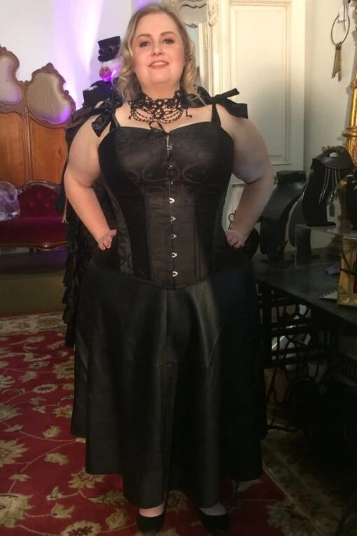 Ebony Turn Of The Century Corset, Custom Sized - Image 8